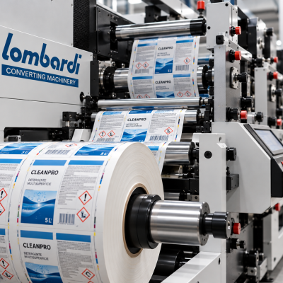 Stampa flexografica di etichette in bobina