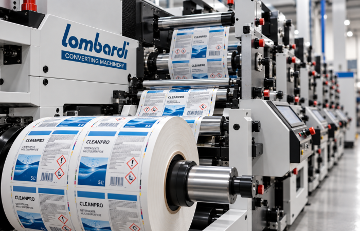 Stampa flexografica di etichette in bobina