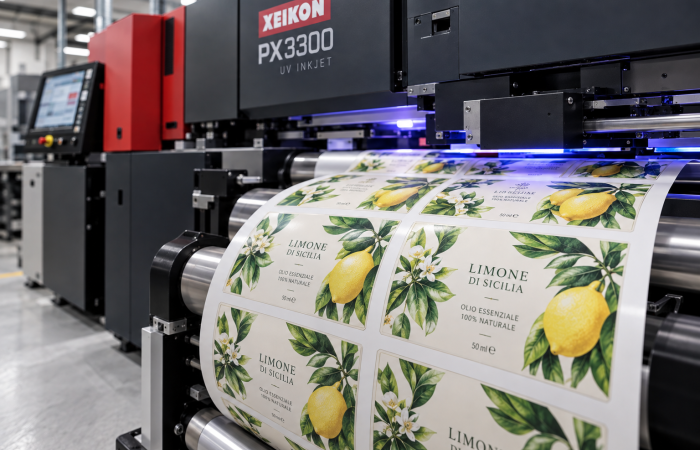 Stampa digitale di etichette in bobina