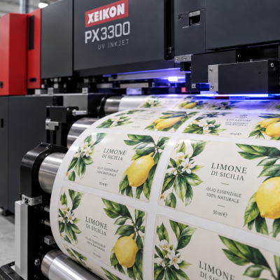 Stampa digitale di etichette in bobina
